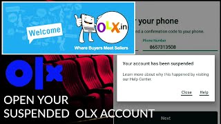 How To Reopen Suspended Olx Account  Reactivate Your Olx [upl. by Wildon]