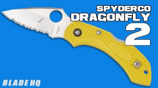 Spyderco Dragonfly 2 Salt Yellow Folding Knife [upl. by Gordie]