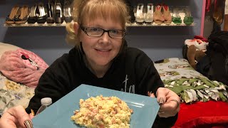 Keto MukbangCheesy Ham amp Hash Casserole [upl. by Genevieve]