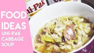 UniPak Mackerel Cabbage Soup  Easy Cooking Ideas [upl. by Jobye]