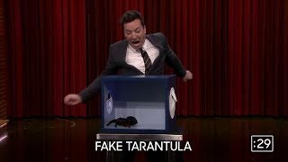 jimmy fallon touching mystery objects funny moments [upl. by Namijneb483]