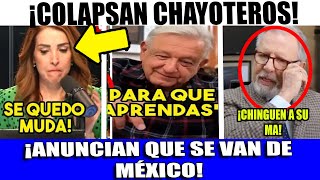 CHAYOTEROS COLAPSAN EN VIVO 🚨ANUNCIAN QUE SE VAN DE MEXICO POR REFORMA JUDICIAL [upl. by Ojok461]