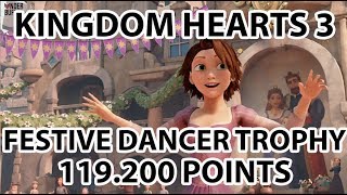 Kingdom Hearts 3 Festival Dance Guide  How to get over 100000 points Festive Dancer Trophy [upl. by Laud]