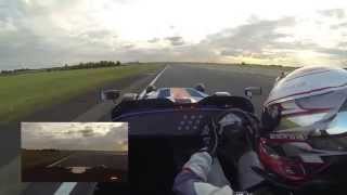 Caterham Superlight Duratec R500 vs R400 SV at Bedford Autodrome Evening South West Circuit [upl. by Anneehs]