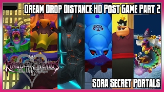 Kingdom Hearts HD 28  Dream Drop Distance HD Post Game Pt 2 Sora Secret Portals [upl. by Fleisher356]