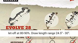 PSE ARCHERY Evolve 28 Compound Bow Package Reviews [upl. by Andrus704]