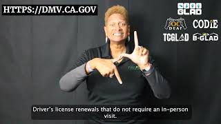 Drivers License Renewal for 70  An announcement by CA DMV [upl. by Auria691]