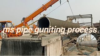 ms pipe guniting processms pipe guniting plant [upl. by Nelehyram]