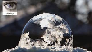 Beautiful footage of a bubble freezing [upl. by Gord615]