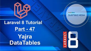 Laravel 8 Tutorial  Yajra DataTables [upl. by Ybreh302]