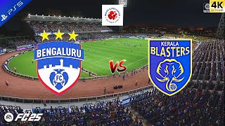 Bengaluru FC vs Kerala Blasters  ISL India  Super League  Full Match  FC 25 Hindi Gameplay [upl. by Nodnart500]