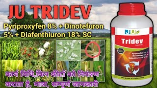 Ju tridev insecticide  Pyriproxyfen 8  Dinotefuron 5 Diafenthiuron 18 SC  सम्पूर्ण जानकारी [upl. by Mas]