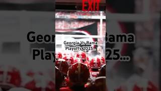 Georgia Vs Alabama 2025 Playoffs To be continued… [upl. by Brittani238]