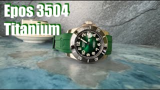 Epos 3504 Titanium  A Beautiful Swiss Made Divers Watch in Titanium [upl. by Adnalue203]