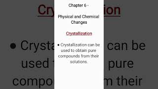 What is Crystallization Class 7 SciencePhysical and Chemical Changes [upl. by Eiddal]