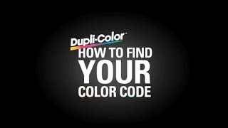 DupliColor Find Your Color Code Mitsubishi [upl. by Ttebroc342]