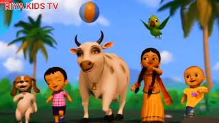 Gaiya Meri Aati Hai  Hindi Rhymes collection for Children  RIYA KIDS TV [upl. by Ottilie]