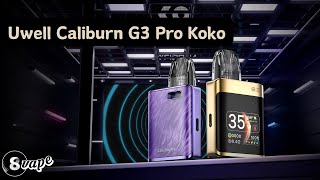 Uwell Caliburn G3 Pro Koko Futuristic Design 18Inch Screen amp 35W Power [upl. by Oderfodog]