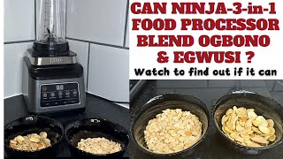 TestingReviewing  CAN NINJA 3in1 FOOD PROCESSOR BLEND OGBONO amp EGWUSI  find out hereninja [upl. by Fallon]