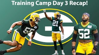 Green Bay Packers Defense Continues Domination Day 3 Of Training Camp [upl. by Atilrak]