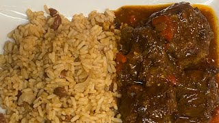 How to make Jamaican oxtails oxtails jamaicanfood food fyp [upl. by Hanshaw]