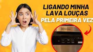 Lava Louças Electrolux 10 Serviços  Ligando pela Primeira vez [upl. by Atinahs]