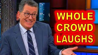 Stephen Colbert HUMILIATED by Audience Laughing at Him and CNNs Kaitlin Collins [upl. by Aretha109]