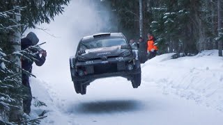 Kalle Rovanperä PreEvent test  Rally Sweden 2024  Toyota GR Yaris Rally1 [upl. by Marilla376]