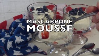 Mascarpone Mousse Dessert Recipe [upl. by Eetsud]