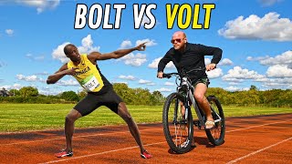 Usain Bolt vs Ebike Who Wins [upl. by Blakeley227]