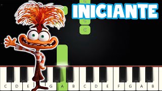 Divertida Mente  Música Tema  Piano e Teclado Iniciante  Nível Fácil Tutorial [upl. by Zurc]