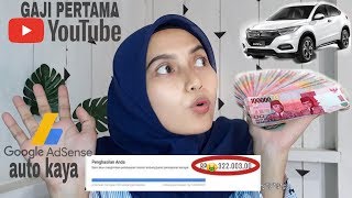 SEGINI GAJI PERTAMA YOUTUBER PEMULA 5000 SUBSCRIBER 2019  SEMUA SUBSCRIBER KEBAGIAN [upl. by Lounge]