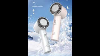 USB Fan Rechargeable Portable Mini Handheld Table Fans Electric Cooling Fan [upl. by Orman703]