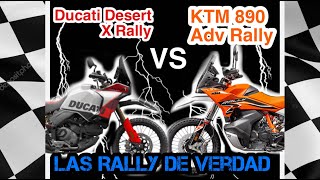 COMPARATIVA TRAIL  Ducati Desert X Rally VS KTM 890 Adv Rally  LAS RALLY DE VERDAD [upl. by Raval54]