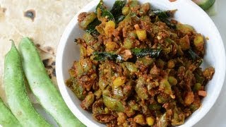 Green Beans with Sesame Seed masala  By Vahchef  vahrehvahcom [upl. by Hsepid]