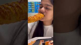 Eating a KOREAN CHEESE CORN DOG😍 youtube minivlog trending food foodie eating ytshorts [upl. by Ianteen]