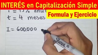 INTERES en CAPITALIZACION SIMPLE [upl. by Hanah]