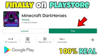 I Installed Minecraft DarkHeroes In Android  Minecraft DarkHeroes  Vizag OP [upl. by Attelahs177]