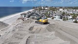 Piling and Sifting Sand Englewood Beach at Chadwick Park Florida Nov 1 2024 [upl. by Camilla]