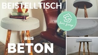 Betontisch selber bauen  Beistelltisch DIY  Tisch aus Beton  Beton Deko  Betonmöbel [upl. by Avis]