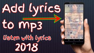 how to add lyrics to a song on android in hindi [upl. by Notpmah]