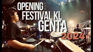 OPENING ‘FESTIVAL KL GENTA 2024’  PERCUSSION CAM  PERFORMING WITH ‘ATTAP BAND’  MUSICIAN POV [upl. by Justis367]