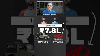 THAR ya Mahindra ke Shares  What would you do  Ankur Warikoo shorts [upl. by Enitnelav]