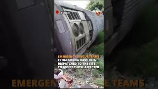 Multiple Coaches of Dibrugarh Express Derails in UP [upl. by Ixel]