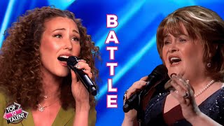 Loren Allred BATTLES Susan Boyle  Who Is Your Winner [upl. by Yenffit]