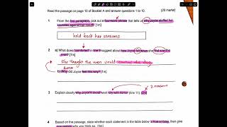 6B PSLE Comprehension Review Answers Sep Hols 2024 [upl. by Becki]