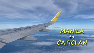 Manila to Caticlan flight  Wing view  BENAllAccess [upl. by Akym]