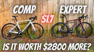 2022 SPECIALIZED TARMAC SL7 COMP vs EXPERT WHAT IS YOUR 2800 DOLLARS GETTING YOU [upl. by Yrrad]