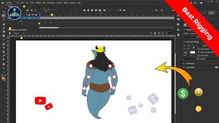 How to Rig a Character in Adobe Animate CC  2D Animation Hindi Beginner Tutorial [upl. by Adnaral]