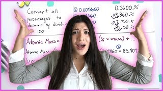 Isotopes Percent Abundance Atomic Mass  How to Pass Chemistry [upl. by Refeinnej]